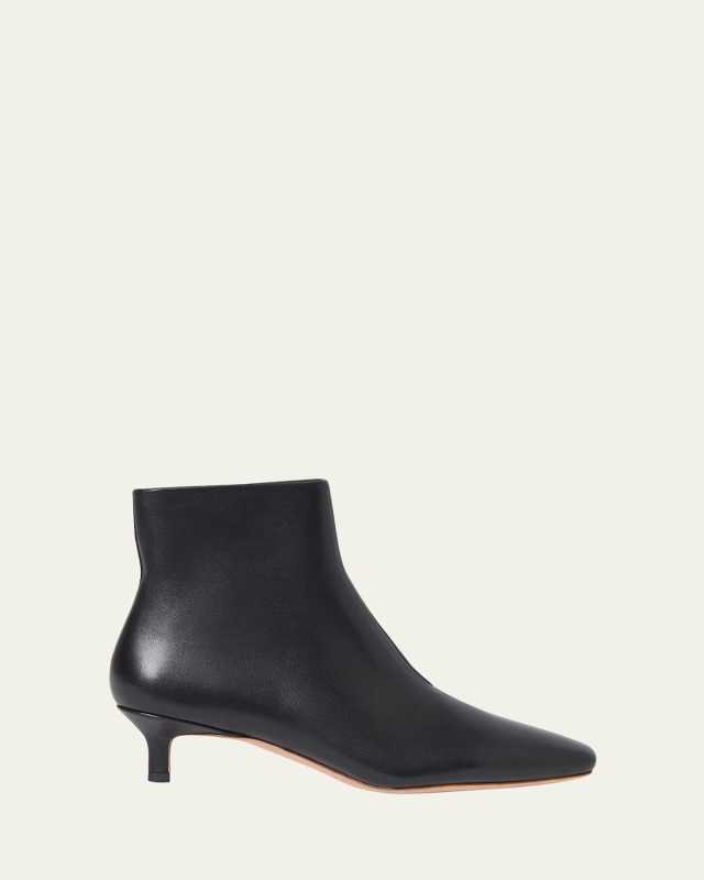 Marcella Kitten-Heel Ankle Booties